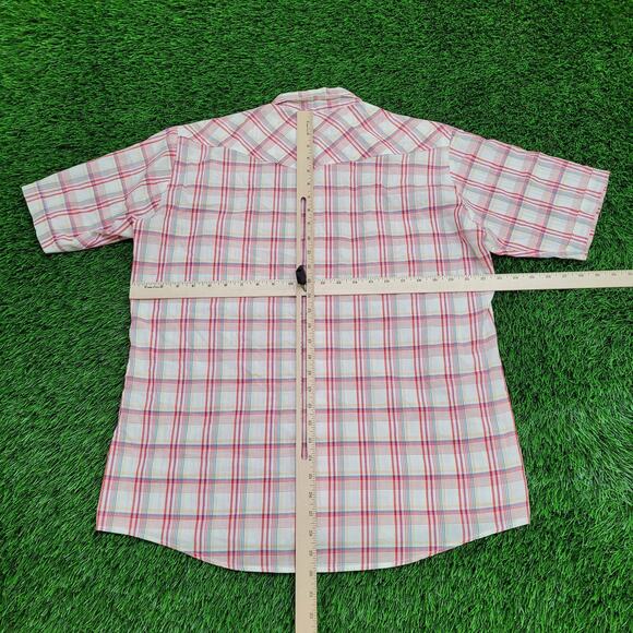 Vintage Saddle-King Western Button Shirt XL 23x30 Plaid - Picture 6 of 13